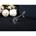 Copper 18K Plating Anti Allergy AAA Zircon Snake Statement Ear Cuff Earrings